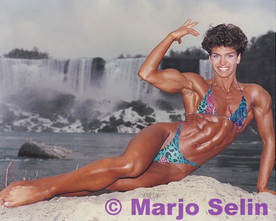 Marjo Selin in a bikini