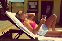 Zara Larsson in a bikini