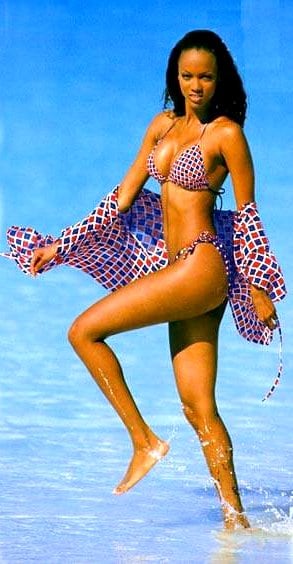 Tyra Banks in a bikini