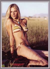 Bridget Hall in a bikini