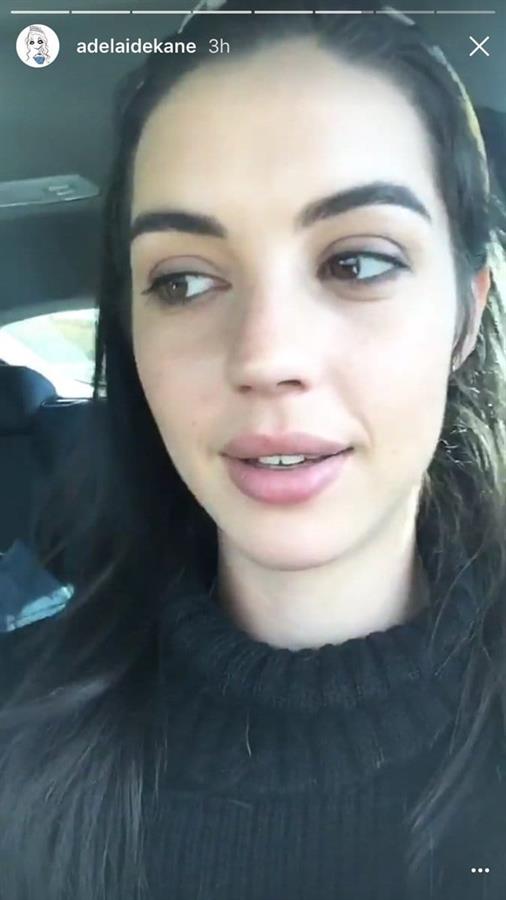 Adelaide Kane taking a selfie