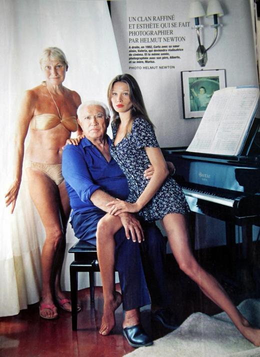 carla bruni and helmut newton in answer #1864356