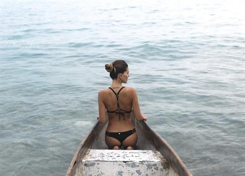 María Eugenia Suárez in a bikini