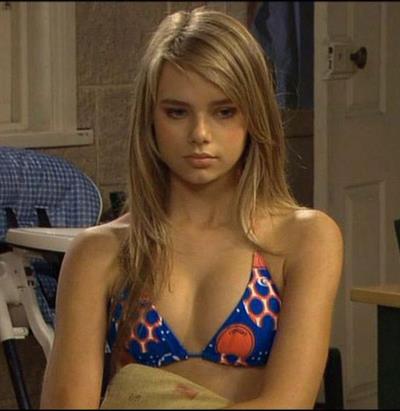 Indiana Evans in a bikini