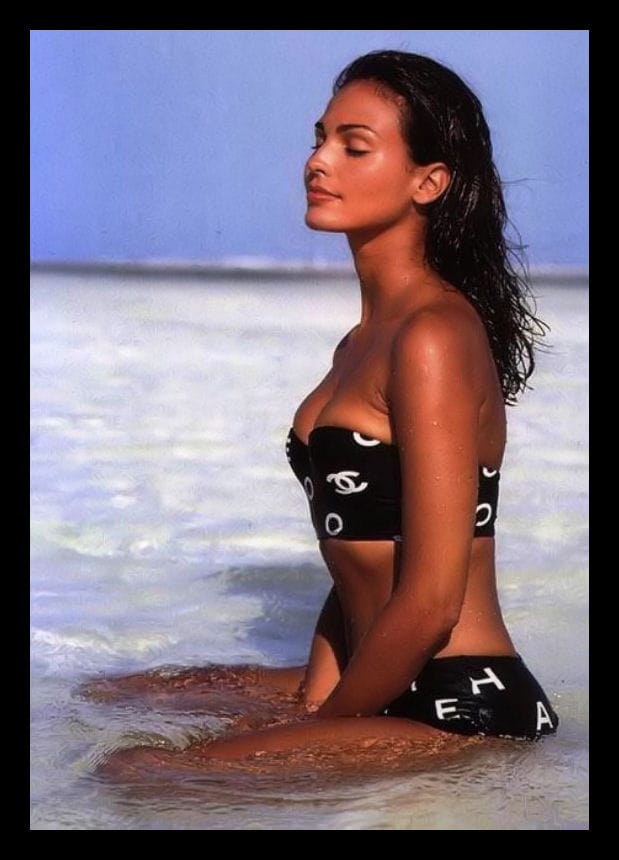 Inés Sastre in a bikini