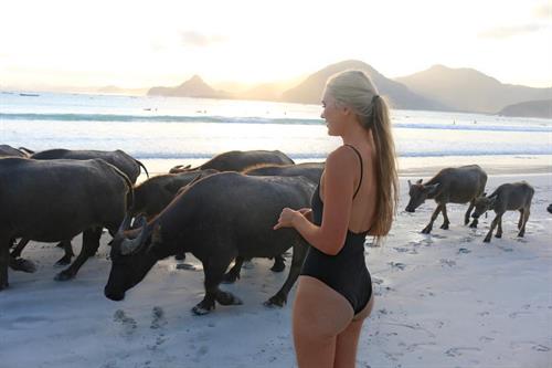 Shani Grimmond in a bikini - ass