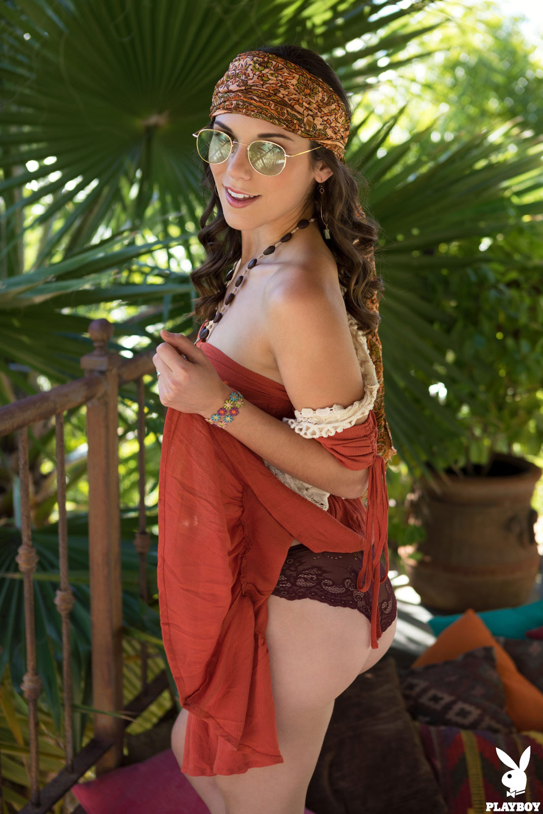 Elena Generi Balcony Striptease