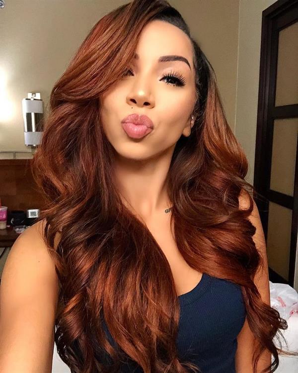 Brittany Renner taking a selfie