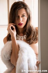 Roxanna June in bunny ears for Playboy