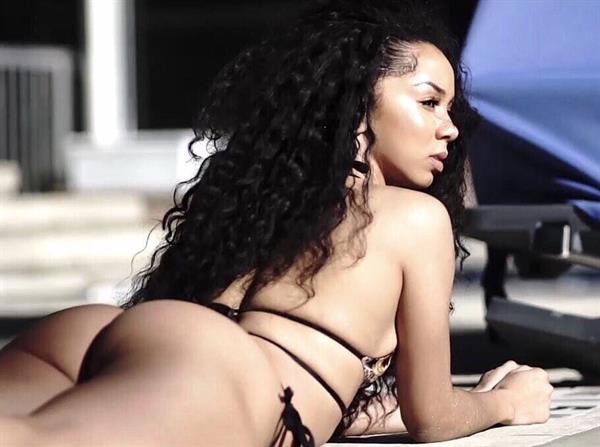 Brittany Renner in a bikini - ass