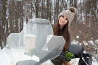 Leona Mia in  Snowmobile  for Watch4Beauty