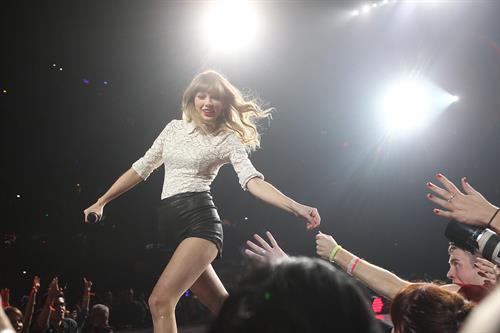 Taylor Swift In Concert at the Prudential Center in Newark, New Jersey on The RED Tour Mar. 27, 2013 