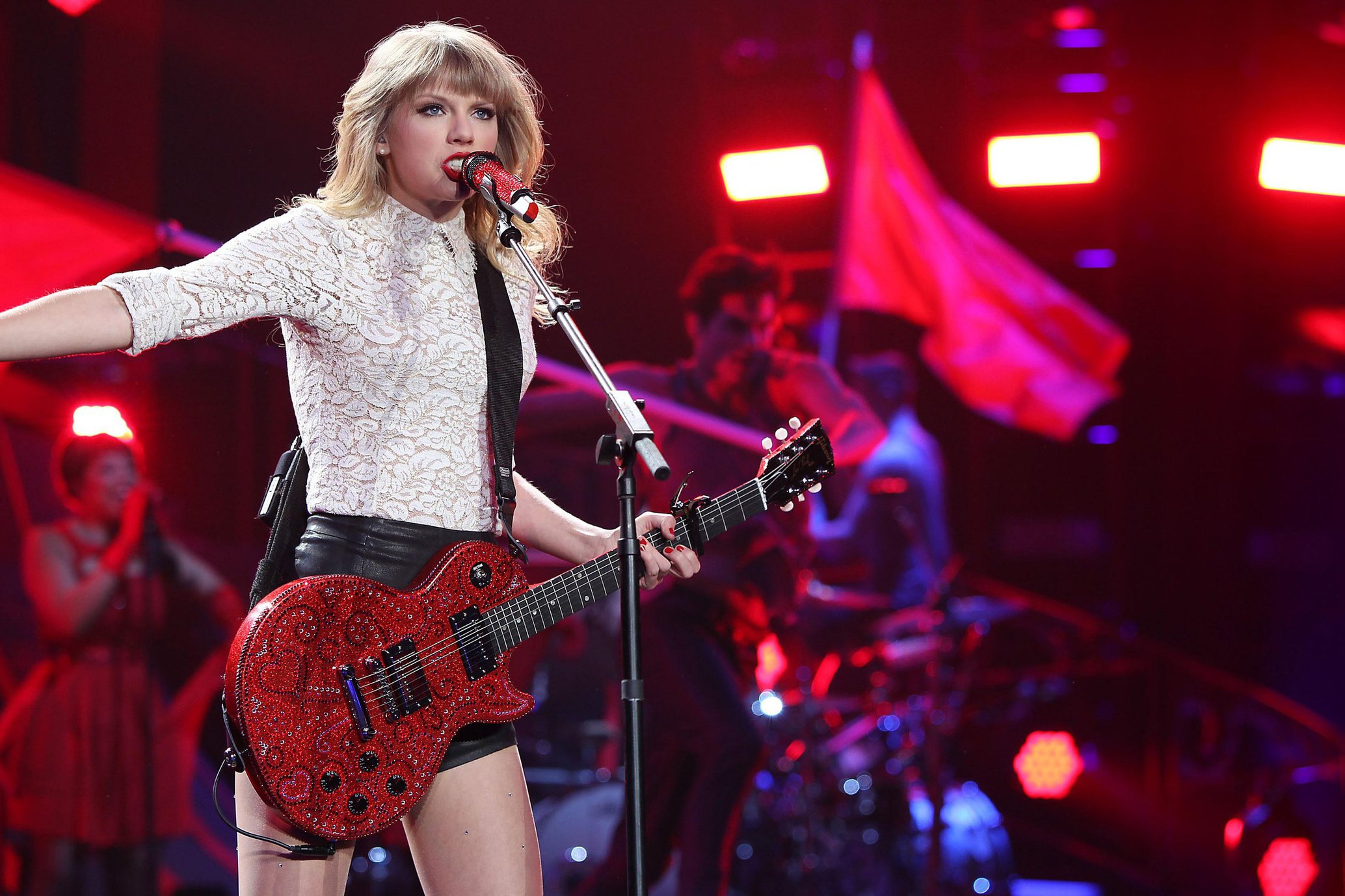 Taylor Swift In Concert at the Prudential Center in Newark, New Jersey on The RED Tour Mar. 27, 2013 