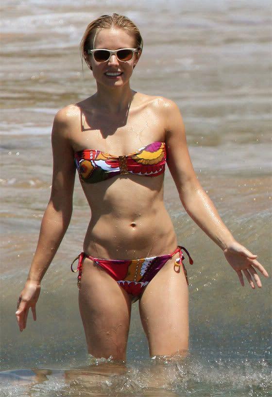 Kristen Bell in a bikini
