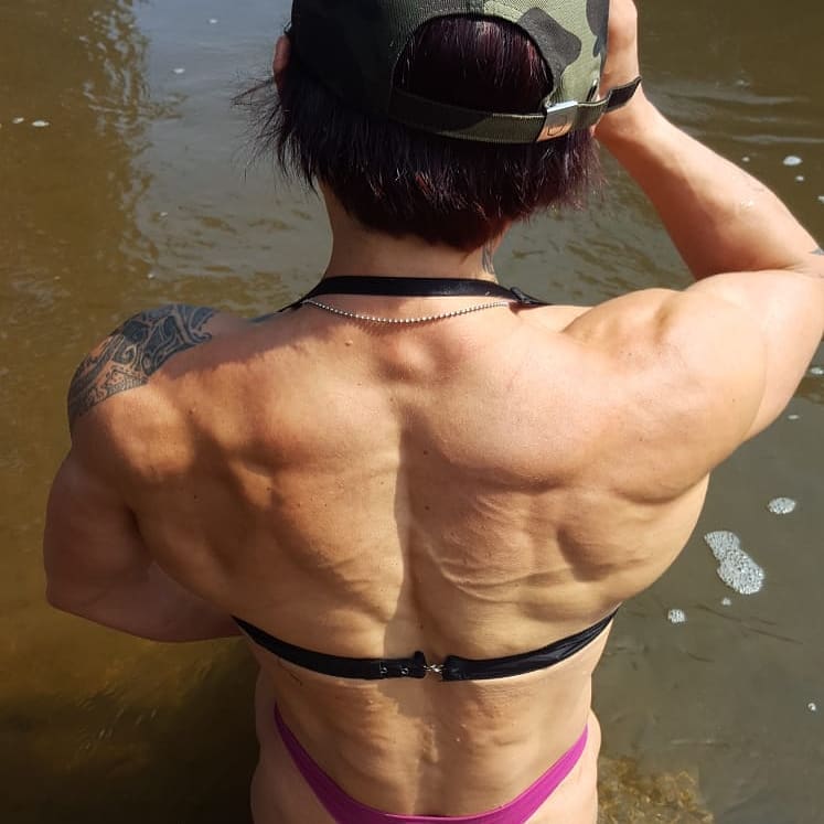 Aneta Heluszka in a bikini