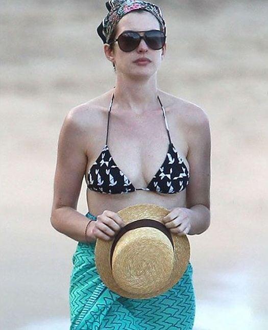 Anne Hathaway in a bikini
