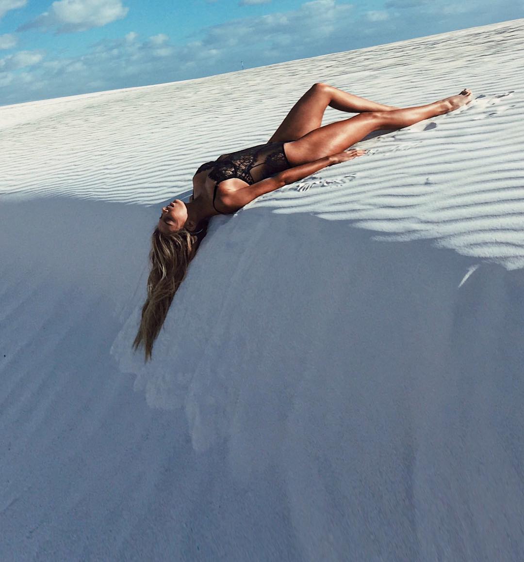 Hannah Perera in a bikini