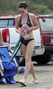 Evangeline Lilly in a bikini