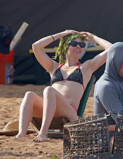 Evangeline Lilly in a bikini