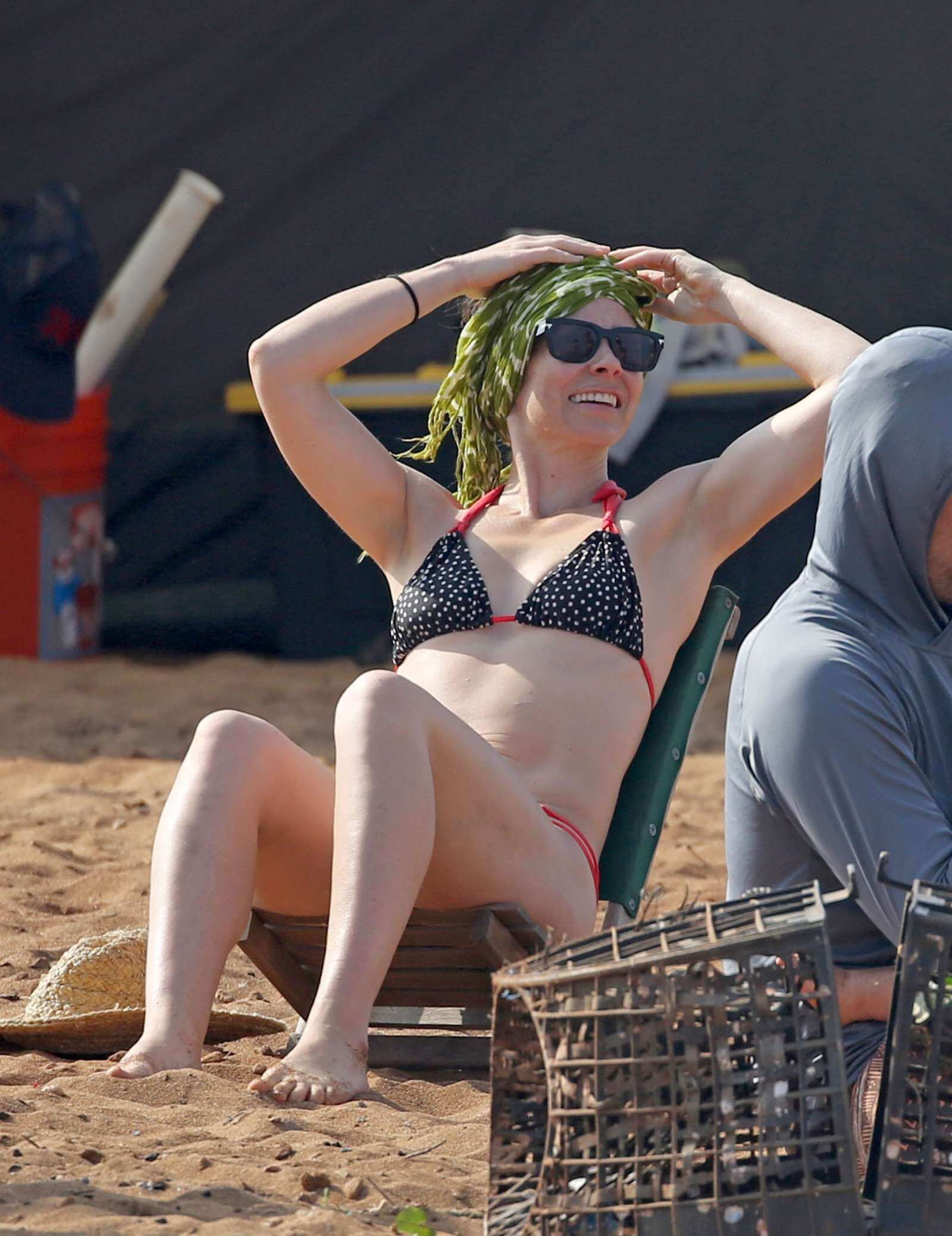 Evangeline Lilly in a bikini