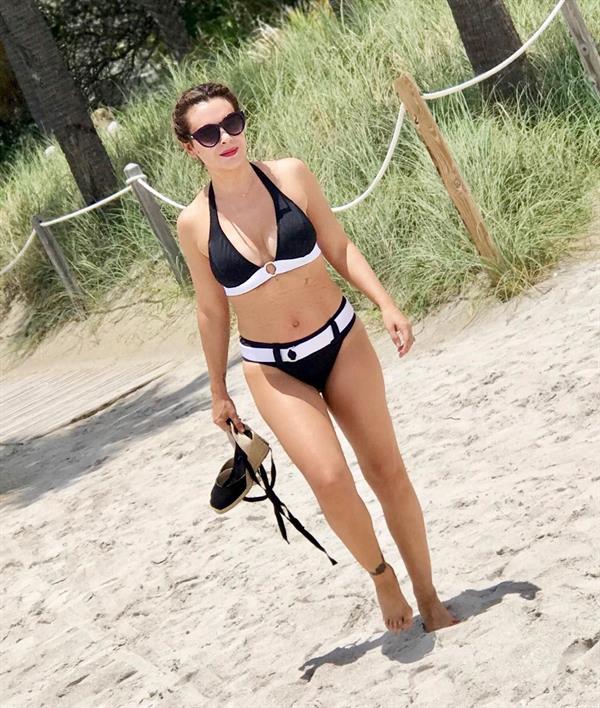 Alyssa Milano in a bikini