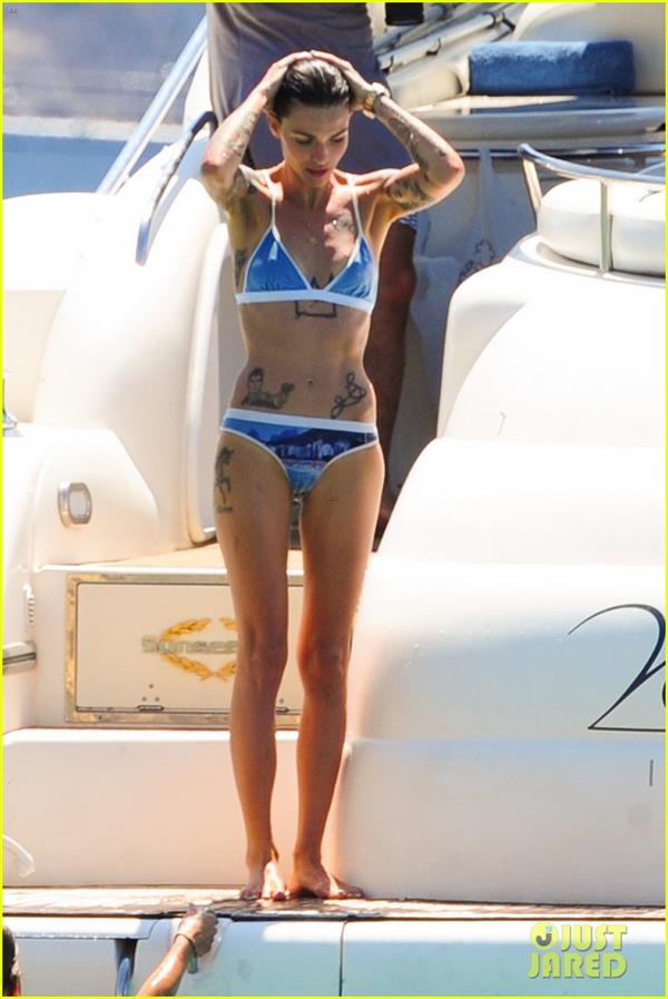 Ruby Rose in a bikini