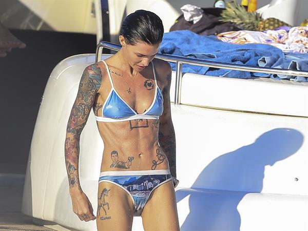 Ruby Rose in a bikini