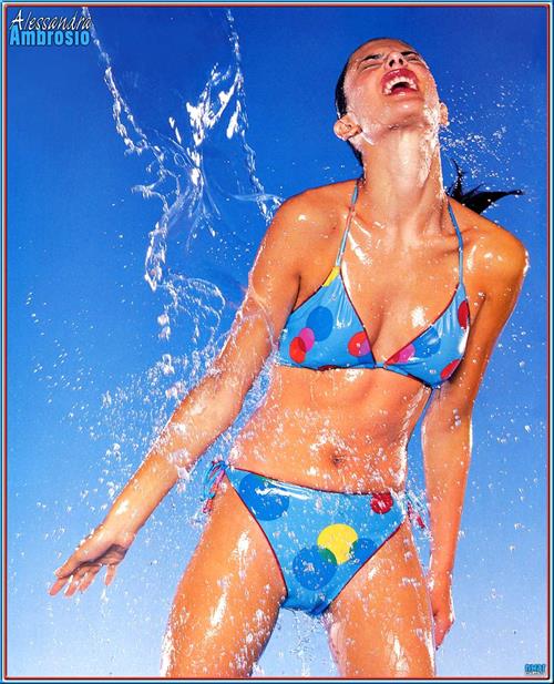 Alessandra Ambrosio in a bikini