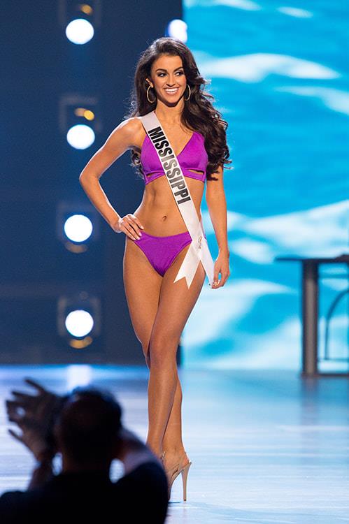 Laine Mansour in a bikini