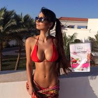 Helga Lovekaty in a bikini