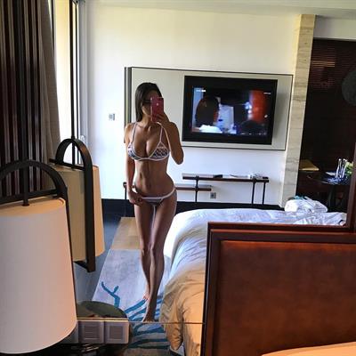 Helga Lovekaty in a bikini