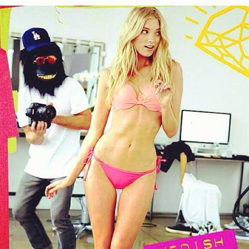 Anonymous in a bikini