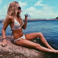 Pauline Sinclair in a bikini