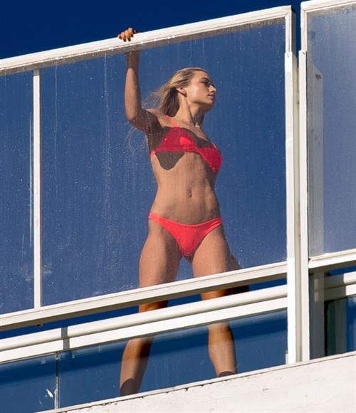 Hannah Ferguson in a bikini