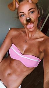 Anonymous in a bikini taking a selfie