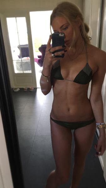 Anonymous in a bikini taking a selfie