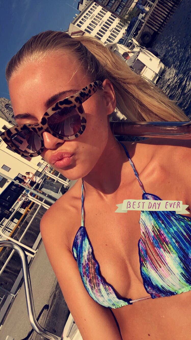 Anonymous in a bikini