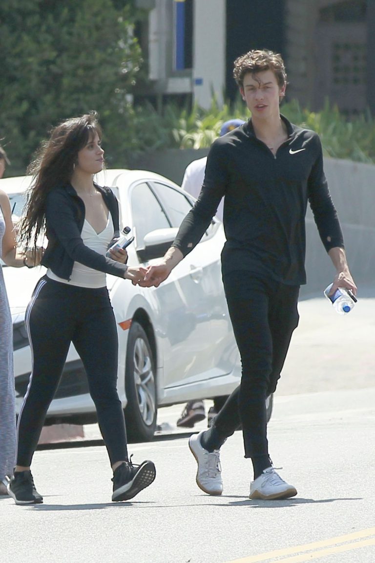 Camila Cabello Pictures Camila Cabello looking sexy seen in public with Shawn Mendes by paparazzi.