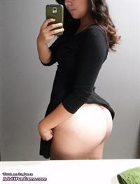 Anonymous taking a selfie and - ass