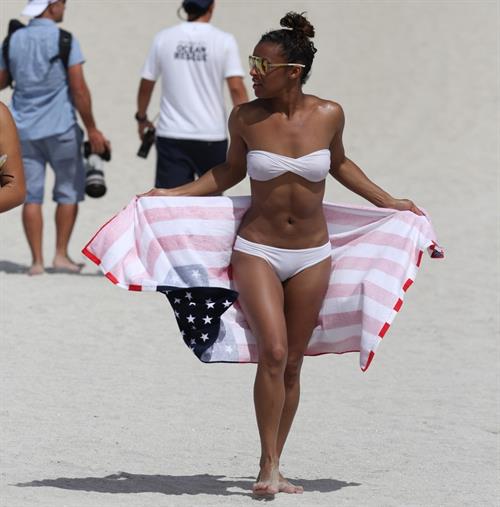 Melody Thornton in a bikini