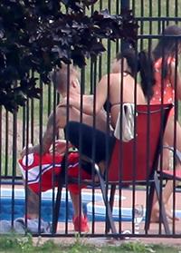 Selena Gomez candid pics in the park