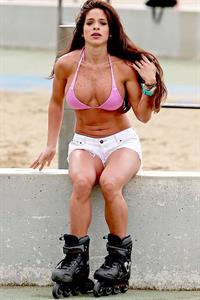 Michelle Lewin in a bikini