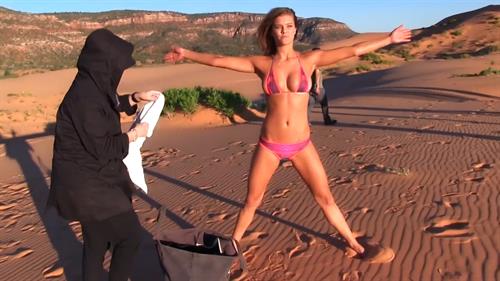 Nina Agdal in a bikini