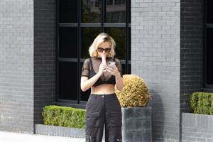 Rhian Sugden big boobs showing nice cleavage seen by paparazzi.
















