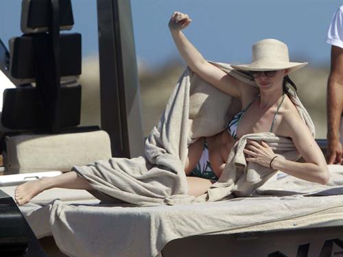 Anne Hathaway in a bikini