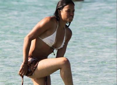 Michelle Rodriguez in a bikini