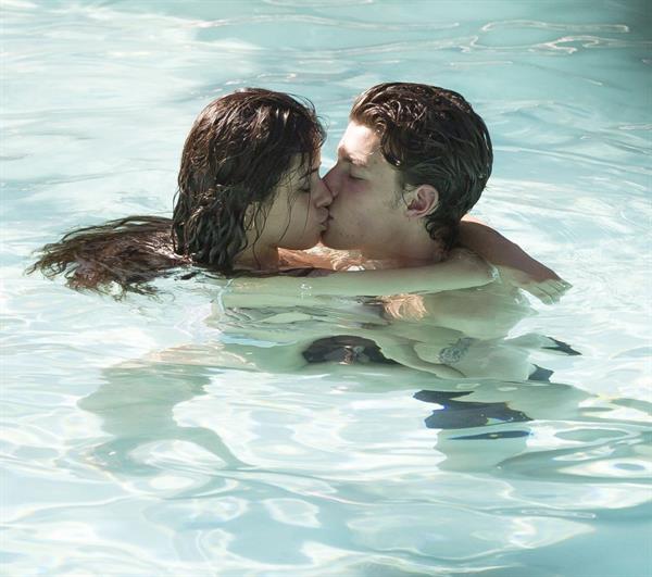 Camila Cabello and Shawn Mendes making out in the water seen kissing by paparazzi.





































