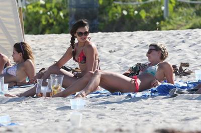 Nina Dobrev in a bikini
