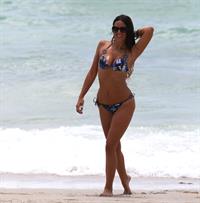 Claudia Romani in a bikini