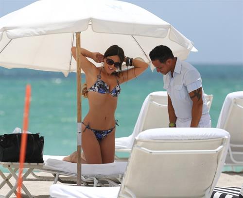 Claudia Romani in a bikini